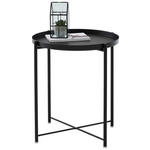 BEISTELLTISCH in Metall 47,5/47,5/53 cm  - Schwarz, Basics, Metall (47,5/47,5/53cm) - Carryhome