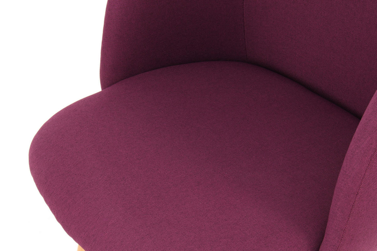 STUHL-SET 2 Stück  in Stahl  - Violett, Design, Kunststoff/Metall (54/84/56cm) - Kayoom