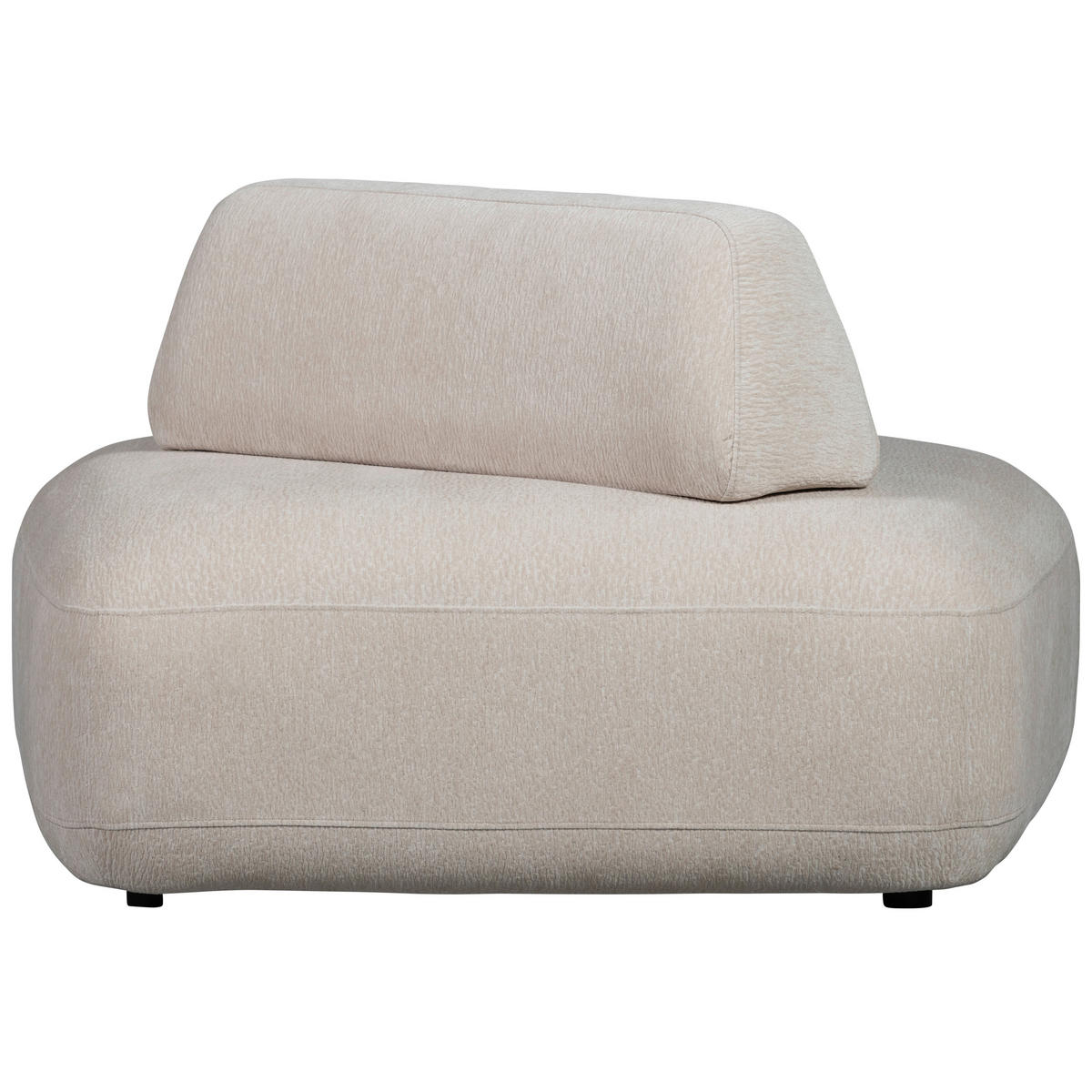 SESSEL in Struktur Sandfarben  - Sandfarben/Schwarz, Design, Kunststoff/Textil (100/70/116cm) - Livetastic
