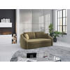 2,5-SITZER in Samt Olivgrün  - Schwarz/Olivgrün, Modern, Kunststoff/Textil (196/88/107cm) - Sit & More