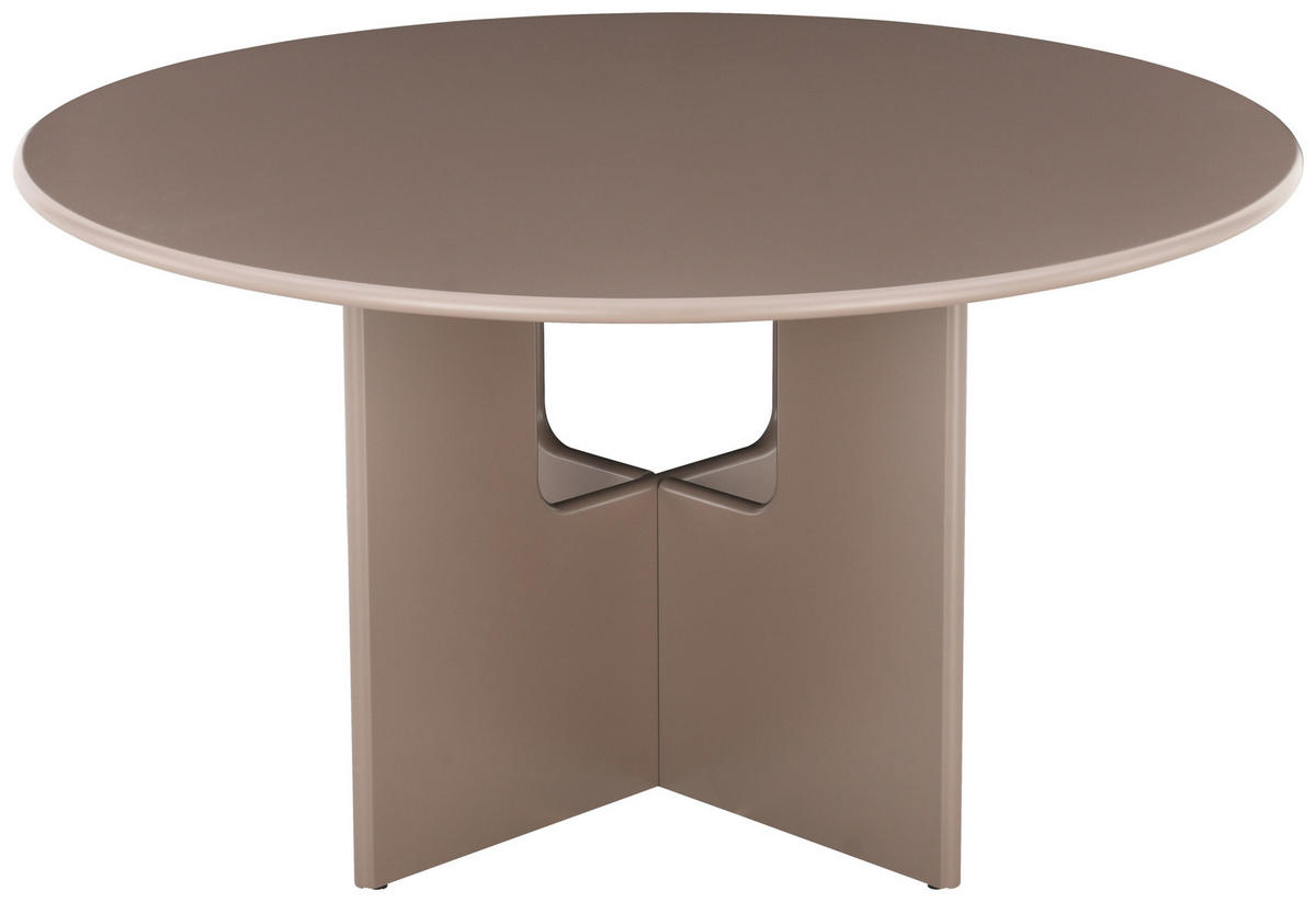ESSTISCH 140/140/75 cm Nachbildung  Holzwerkstoff rund Braun  - Braun, MODERN, Holzwerkstoff (140/140/75cm) - Livetastic