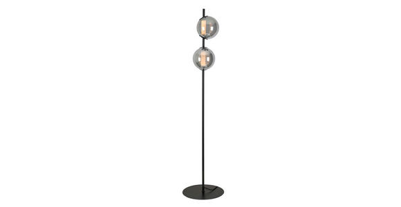 LED-STEHLEUCHTE 34/168 cm    - Chromfarben/Schwarz, Design, Glas/Kunststoff (34/168cm) - Dieter Knoll