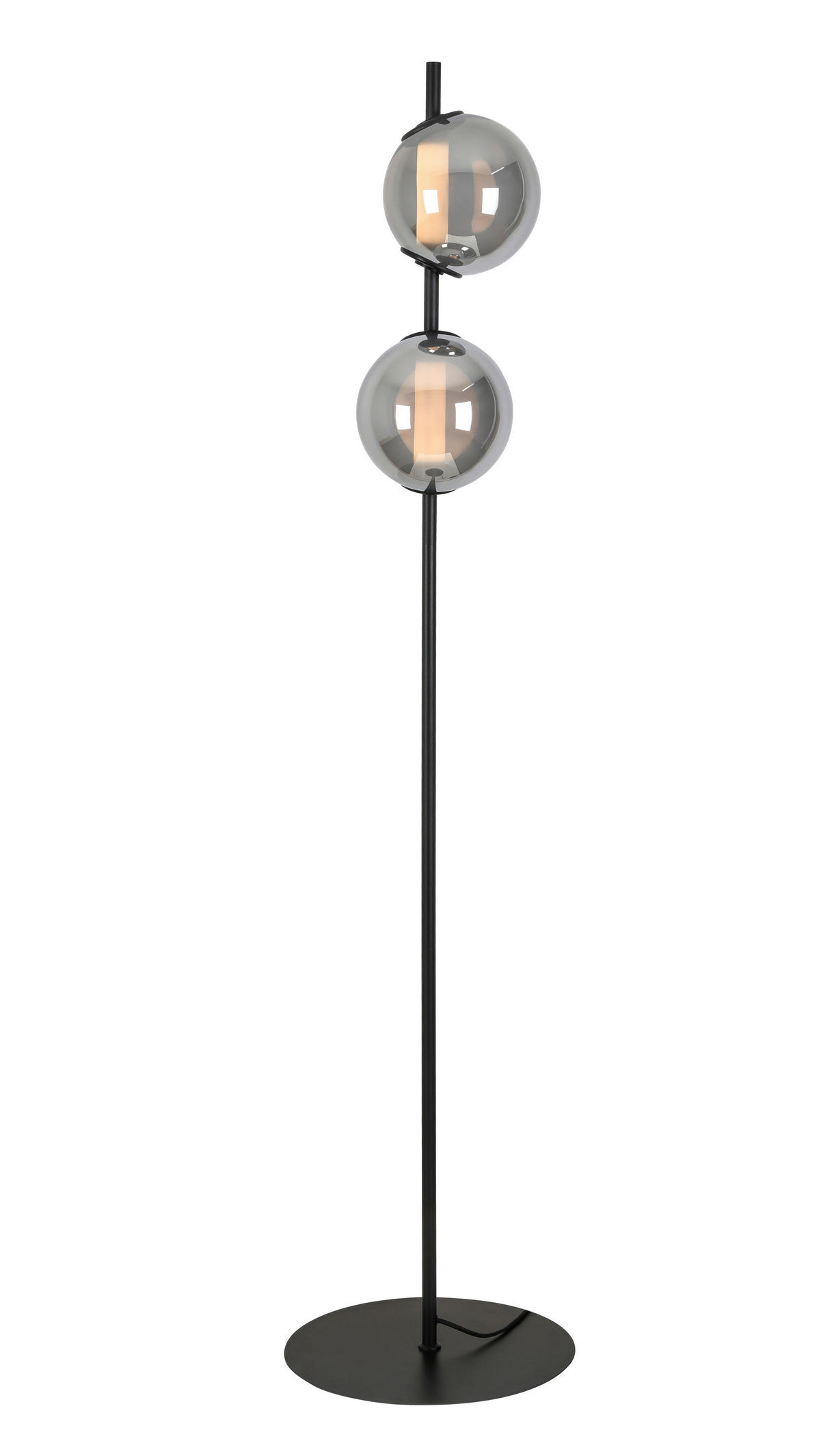 LED-STEHLEUCHTE - Chromfarben/Schwarz, Design, Glas/Kunststoff (34/168cm) - Dieter Knoll