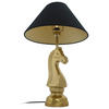 STOLNÍ LAMPA, E27, 40/14/62 cm - černá/barvy zlata, Basics, kov/textil (40/14/62cm) - MID.YOU