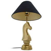 STOLNÍ LAMPA, E27, 40/14/62 cm - černá/barvy zlata, Basics, kov/textil (40/14/62cm) - MID.YOU
