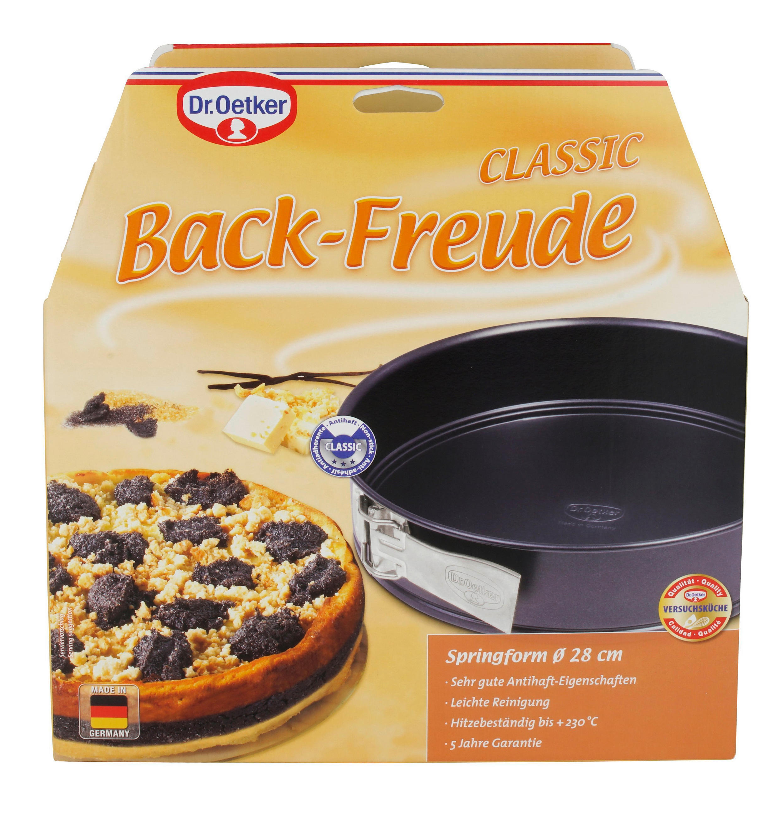 SPRINGFORM  - Schwarz, Basics, Metall (28cm) - Dr.Oetker