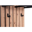 WANDGARDEROBE  in Braun, Schwarz  - Schwarz/Braun, Design, Holzwerkstoff (45/90/23cm) - Xora