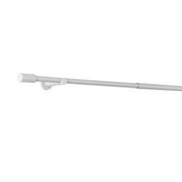 VORHANGSTANGENSET 120 cm  - Weiß Hochglanz, Basics, Metall (120cm)
