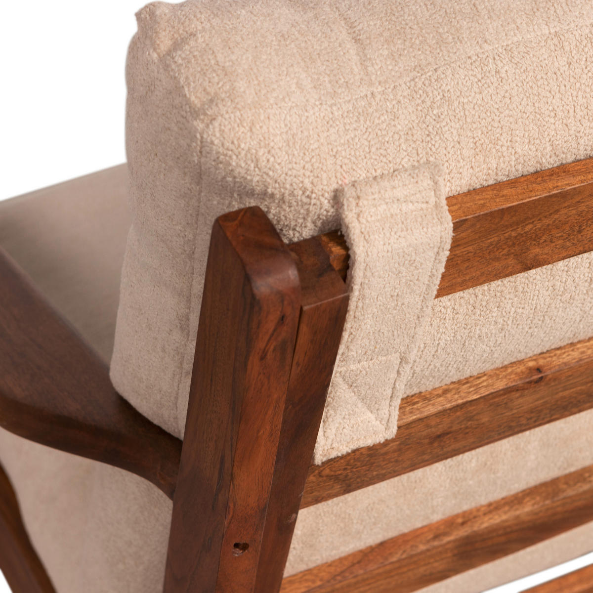 SESSEL in Naturfarben  - Naturfarben/Akaziefarben, Design, Holz/Textil (71/86/71cm) - Livetastic