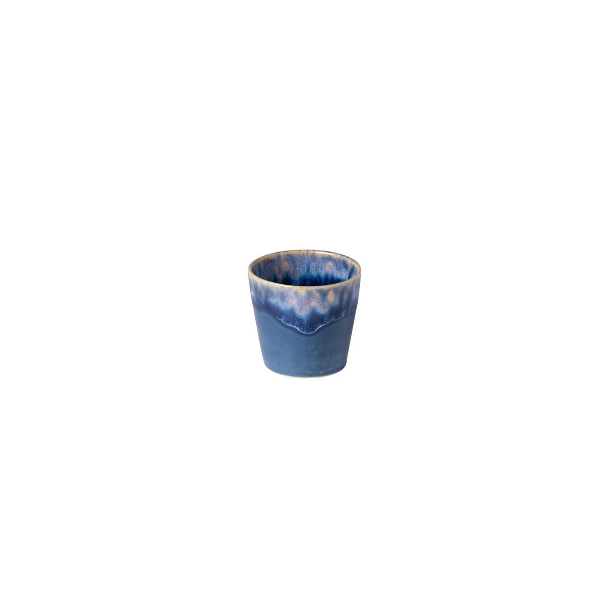 TASSENSET GRESPRESSO 8-teilig  - Türkis/Blau, Basics, Keramik/Holz - Costa Nova