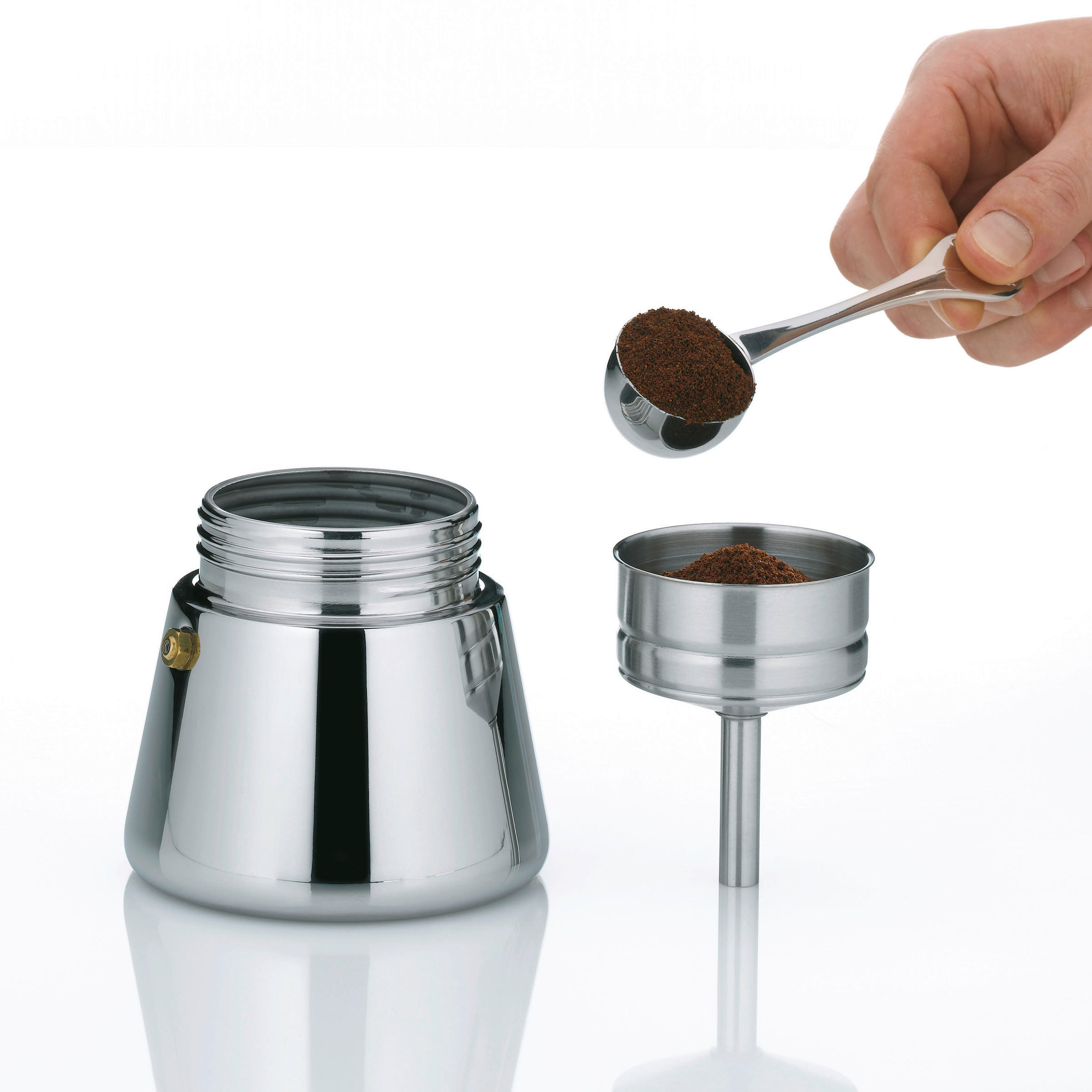 Thumbnail - Kela Espressokocher Ferrara, Schwarz, Metall, 17 cm, Kaffee & Tee, Tee- & Kaffeezubereitung, Kaffeebereiter