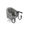 TISCHSITZ - Hellgrau/Schwarz, Basics, Kunststoff/Textil (58,5/38/28,5cm) - My Baby Lou