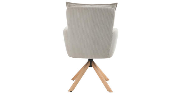 ARMLEHNSTUHL in Cord - Hellbraun/Buchefarben, Design, Holz/Textil (60/95/67cm) - Novel
