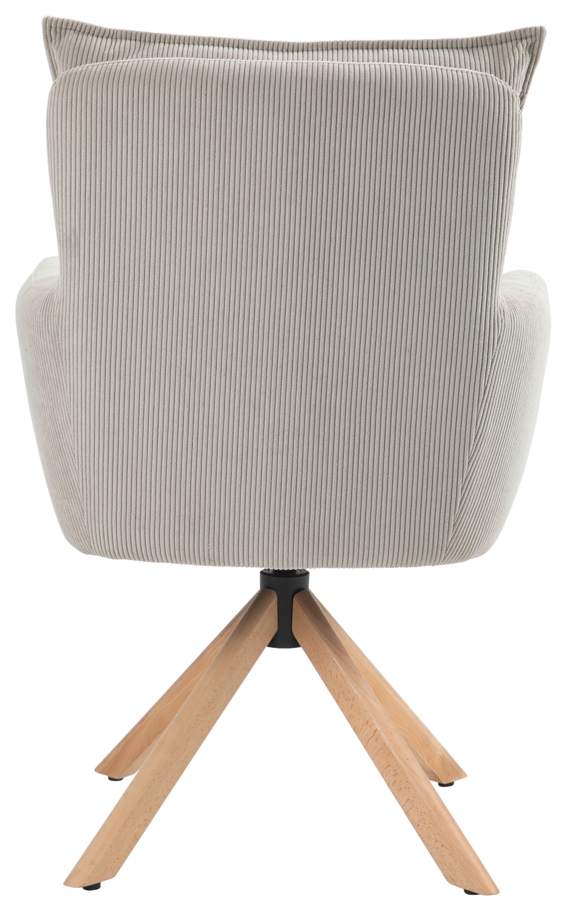 ARMLEHNSTUHL in Cord - Hellbraun/Buchefarben, Design, Holz/Textil (60/95/67cm) - Novel