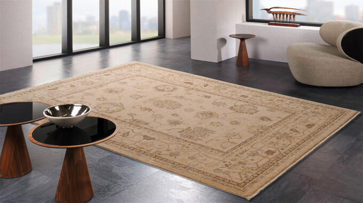 ORIENTTEPPICH 90/160 cm Creme  - Creme, Basics, Textil (90/160cm) - Cazaris