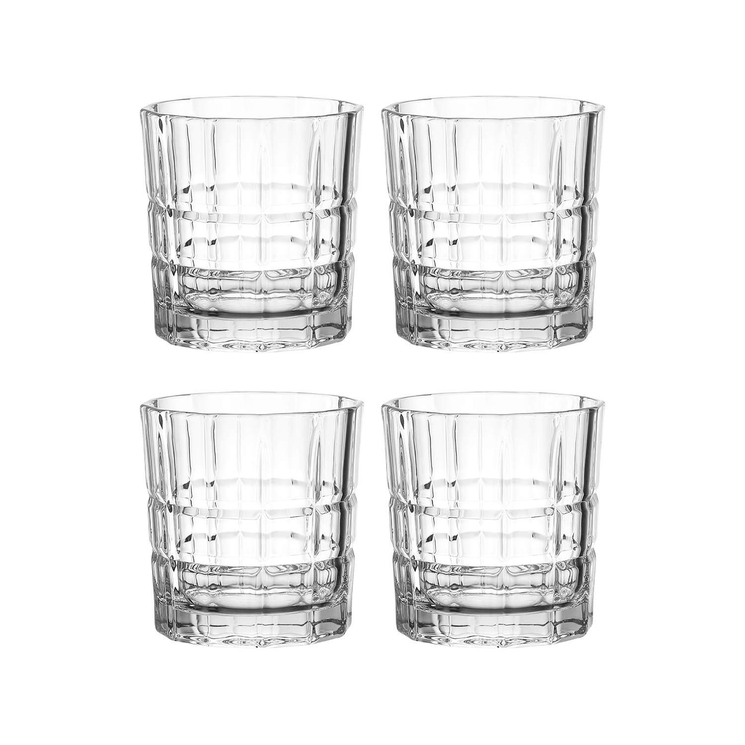 WHISKY-GLÄSERSET 250 ml 4-teilig  - Klar, Design, Glas (18/12/9cm) - Leonardo