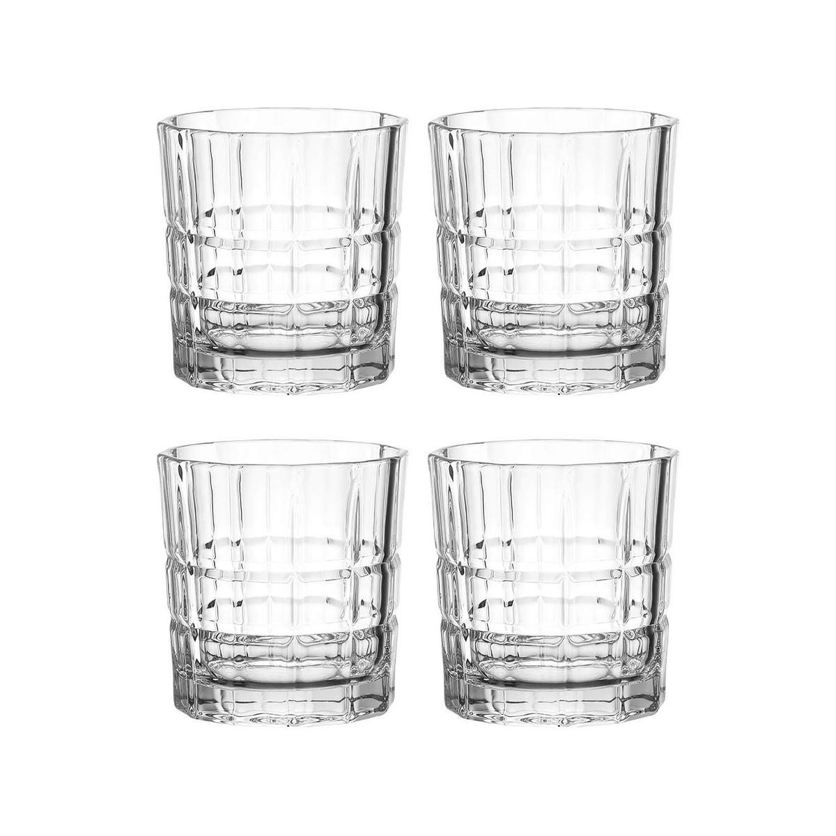 WHISKY-GLÄSERSET 250 ml 4-teilig  - Klar, Design, Glas (18/12/9cm) - Leonardo