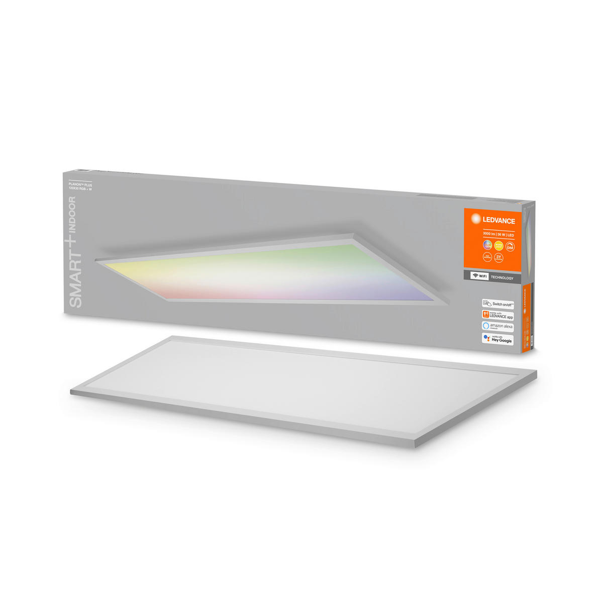 LED-PANEEL Smart+ Wifi Planon Plus 120/5,6/30 cm   - Weiß, Design, Metall (120/5,6/30cm) - Ledvance