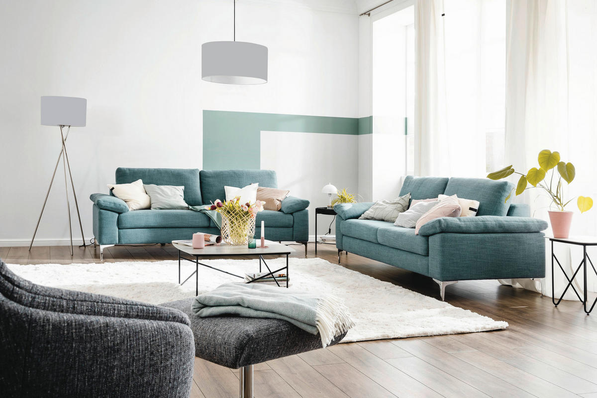 STEHLEUCHTE 68/160 cm    - Hellgrau/Nickelfarben, Basics, Kunststoff/Metall (68/160cm) - Schöner Wohnen