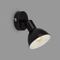 BODOVÉ LED SVĚTLO, 9/11 cm  - černá, Design, kov (9/11cm)