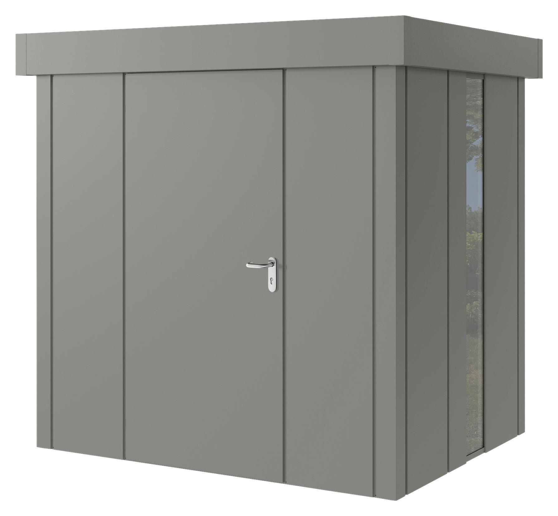 GERÄTEHAUS 229/220/181 cm  - Alufarben, Basics, Metall (229/220/181cm) - Hörmann