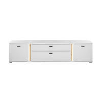 LOWBOARD  in 200/45/42 cm  - Silberfarben/Eiche Wotan, Design, Holzwerkstoff/Kunststoff (200/45/42cm) - MID.YOU