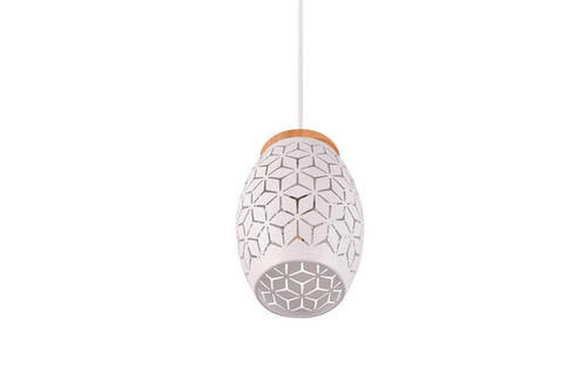 HÄNGELEUCHTE 15/150 cm    - Weiss, Konventionell, Metall (15/150cm)
