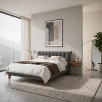 POLSTERBETT 140/200 cm,  in Anthrazit,  - Eichefarben/Anthrazit, MODERN, Holz/Textil (140/200cm) - MID.YOU