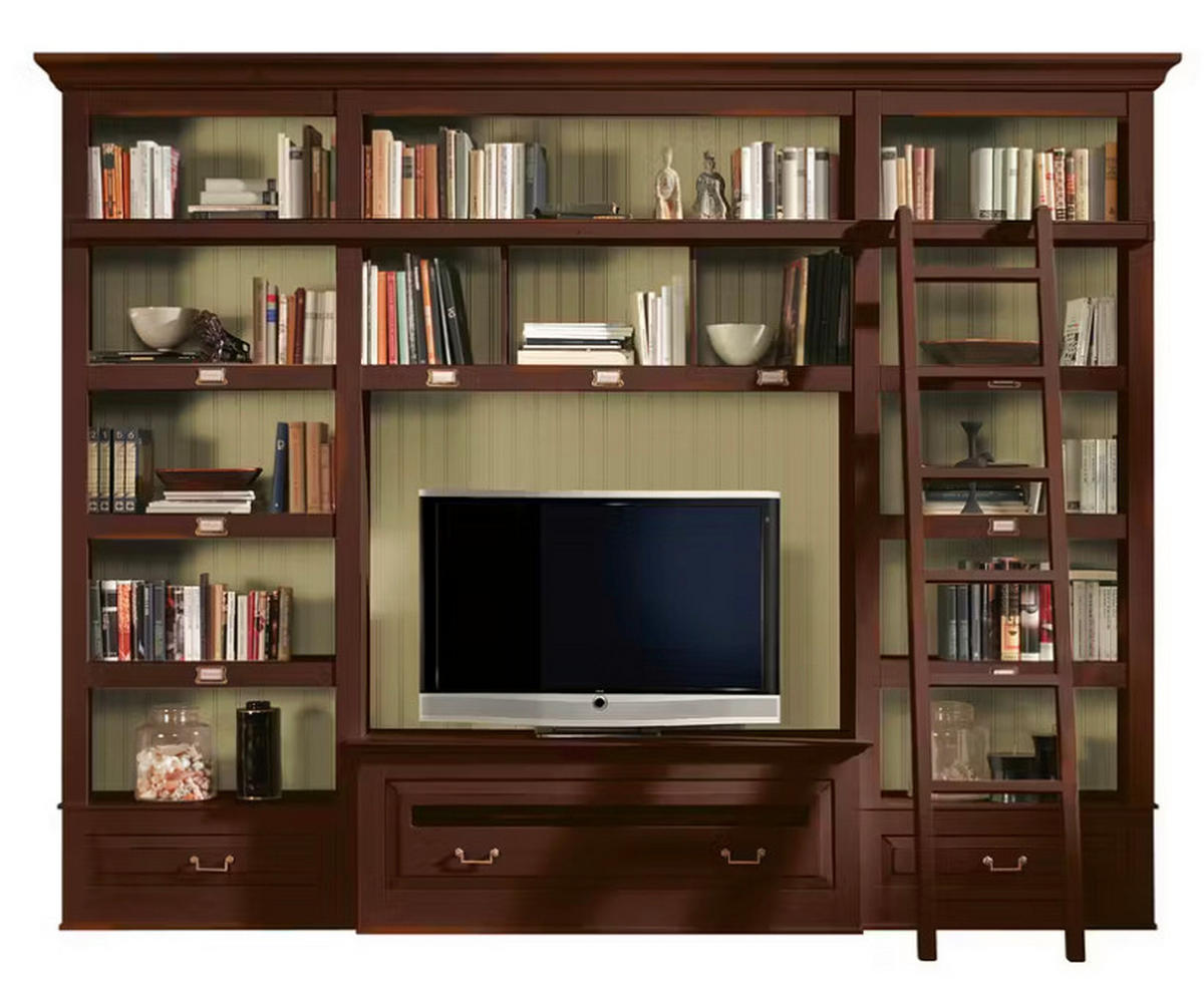WOHNWAND UrbanClass 3-teilig  in Creme, Nussbaumfarben  311/238,5/52-46,5 cm  - Nussbaumfarben/Creme, LIFESTYLE, Holz/Metall (311/238,5/52-46,5cm) - Livetastic