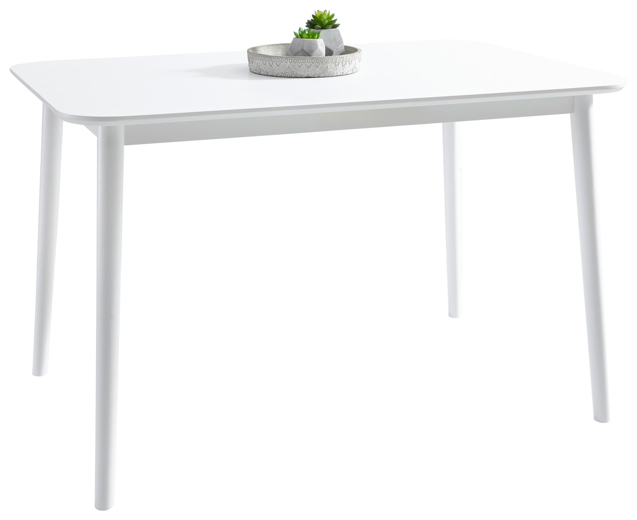 Masă din lemn, material pe bază de lemn, 120/76/75 cm,   - alb, Konventionell, lemn/material pe bază de lemn (120/76/75cm) - Carryhome