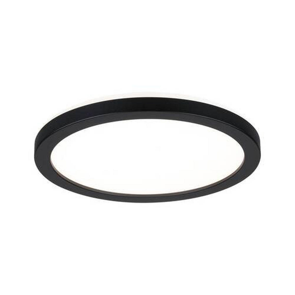 LED-PANEEL 19 cm  - Schwarz, Basics, Kunststoff (19cm) - Paulmann