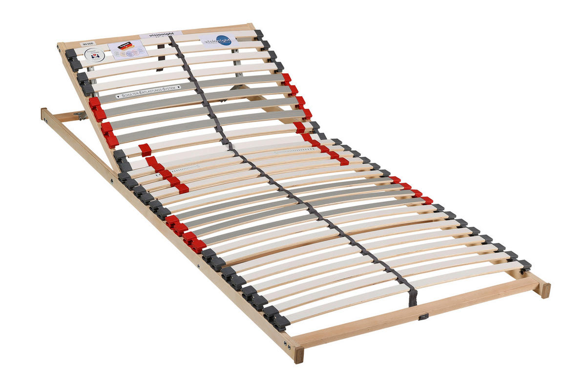 MATRATZENSET 120/200 cm  - Weiß/Grau, Basics, Holz/Kunststoff (120/200cm) - Visionight