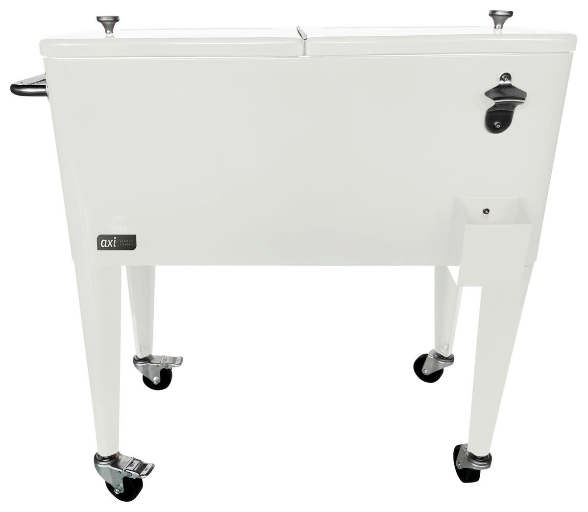 KÜHLBOX Weiß 76 L  - Weiß, KONVENTIONELL, Kunststoff/Metall (43/89/92cm) - Ambia Garden