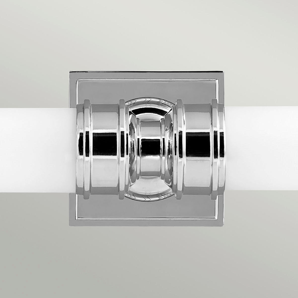 BADEZIMMER-WANDLEUCHTE - Chromfarben, Design, Glas/Metall (50,2/12,7/12.7cm) - Elstead Lighting