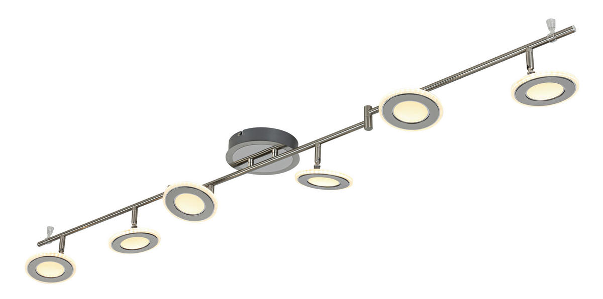 LED-STRAHLER 150/21/13 cm  - Chromfarben/Nickelfarben, Design, Kunststoff/Metall (150/21/13cm) - Novel