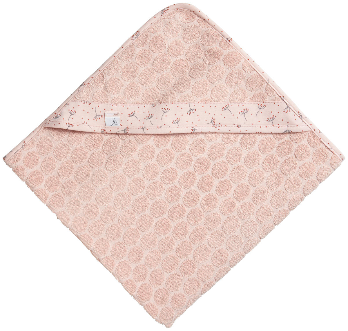 OSUŠKA S KAPUCÍ - tmavě růžová/růžová, Basics, textil (85/75cm) - Bebe Jou