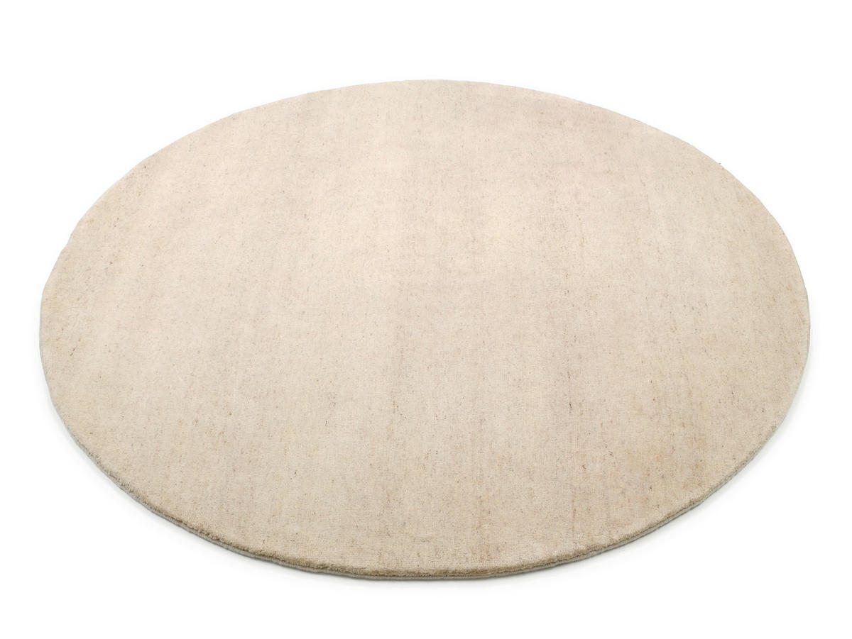 WOLLTEPPICH 150/150 cm Silverström Gelb  - Gelb, Basics, Textil (150/150cm) - Linea Natura