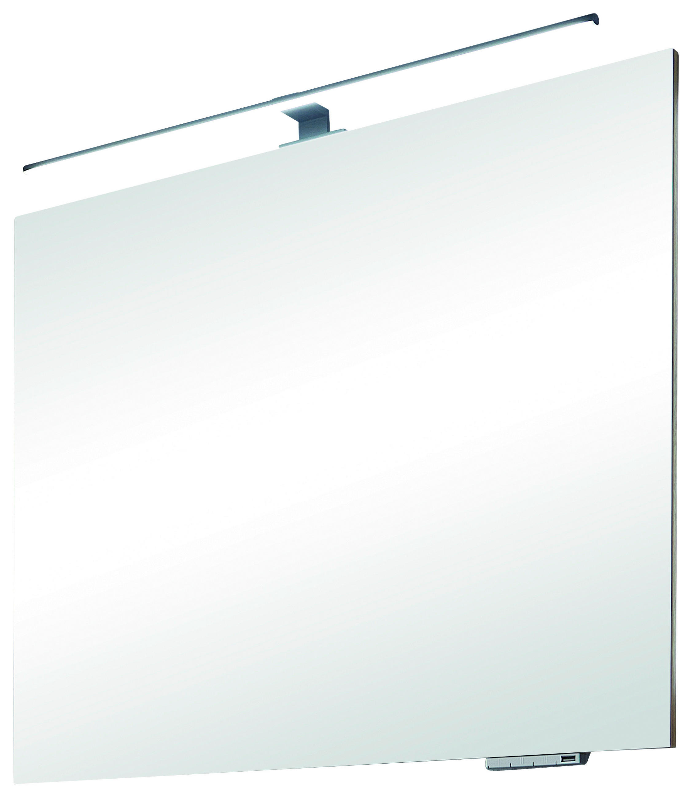 BADEZIMMERSPIEGEL 70/70/3,2 cm  - Eichefarben, KONVENTIONELL, Glas/Holzwerkstoff (70/70/3,2cm) - Sadena