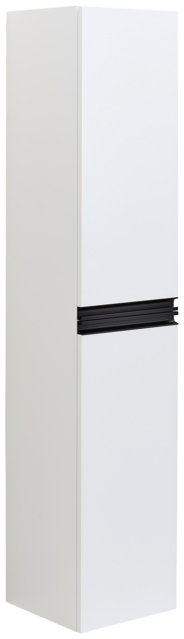 HOCHSCHRANK 41/180/41 cm  - Schwarz/Weiß, MODERN, Holzwerkstoff/Metall (41/180/41cm) - MID.YOU