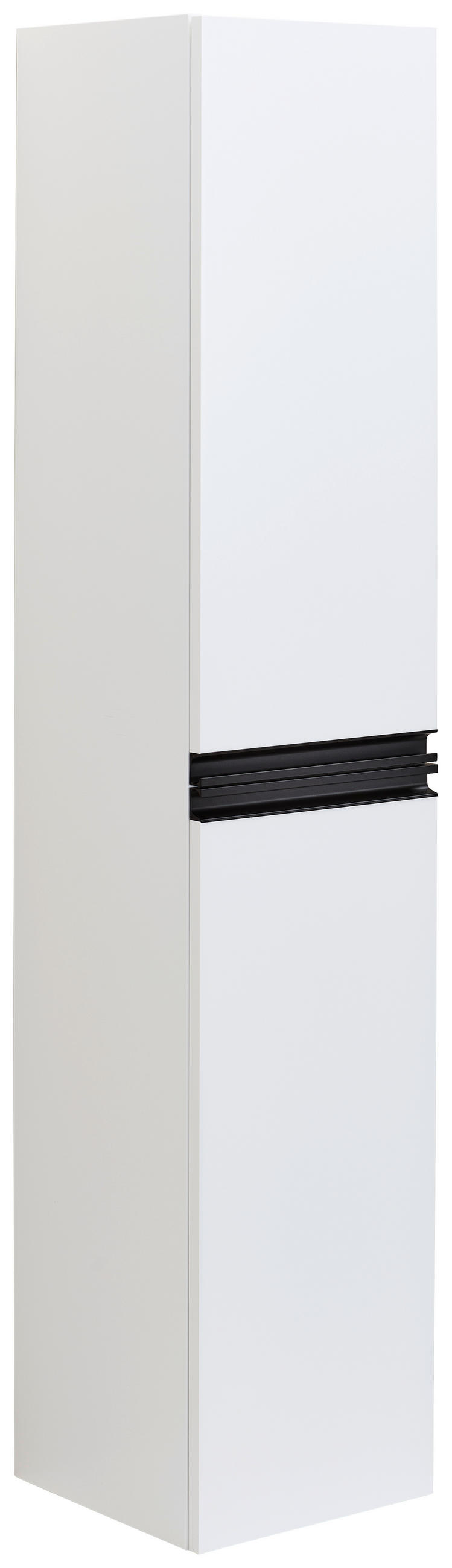 HOCHSCHRANK 41/180/41 cm  - Schwarz/Weiß, MODERN, Holzwerkstoff/Metall (41/180/41cm) - MID.YOU