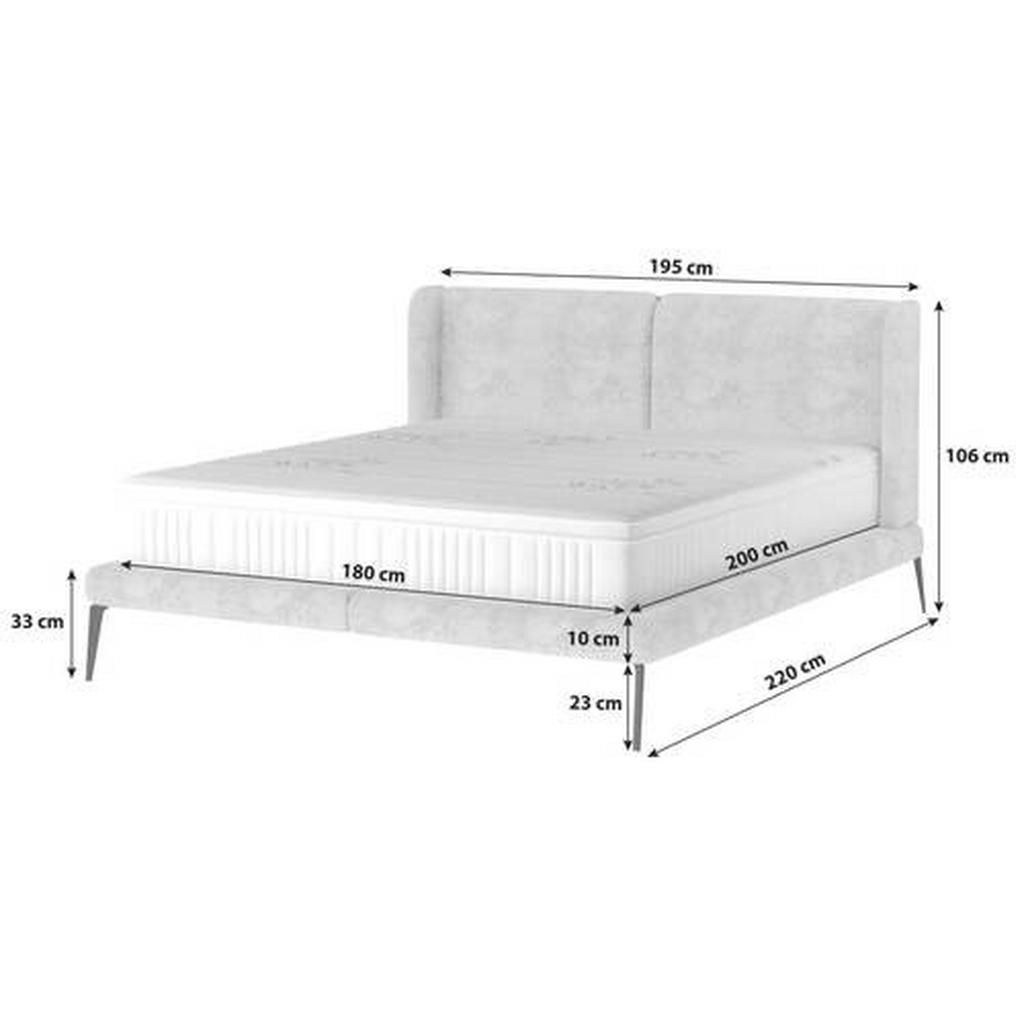 Thumbnail - Livetastic Polsterbett, Grau, Textil, Uni, 180x200 cm, Made in EU, Stoffauswahl, Schlafzimmer, Betten, Polsterbetten