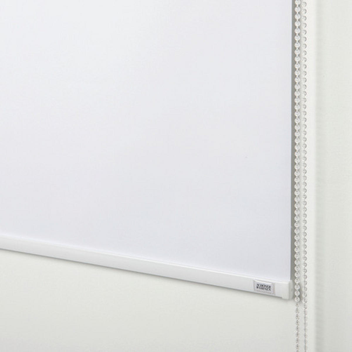 VERDUNKELUNGSROLLO  black-out (lichtundurchlässig)  75/150 cm    - Weiß, Basics, Textil (75/150cm) - Gardinia