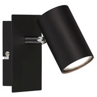 LED-SPOTKOPF Isil A 12/8/12,5 cm  - Schwarz, Basics, Metall (12/8/12,5cm) - Briloner
