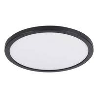 LED-DECKENLEUCHTE 29,5/2,5 cm   - Schwarz/Weiß, KONVENTIONELL, Kunststoff (29,5/2,5cm) - Eglo