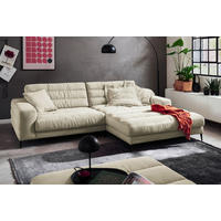 ECKSOFA Ottomane rechts  Naturfarben Cord  - Schwarz/Naturfarben, Design, Textil/Metall (296/207cm) - Dieter Knoll
