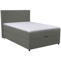 BOXBETT 120/200 cm  in Anthrazit  - Anthrazit/Schwarz, KONVENTIONELL, Kunststoff/Textil (120/200cm) - Moderano