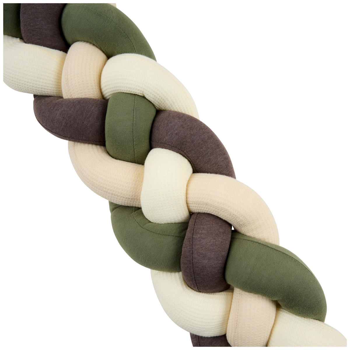 VALCOVÝ MANTINEL DO POSTIEĽKY - krémová/zelená, Basics, textil (16/200cm) - Patinio
