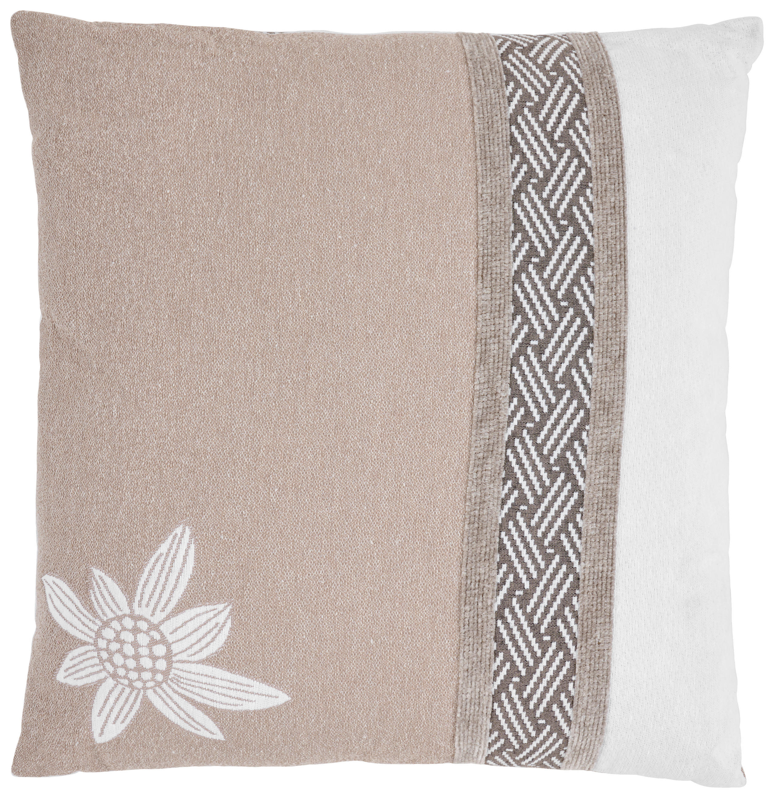 ZIERKISSEN   45/45 cm   - Cappuccino, Design, Textil (45/45cm) - Ambia Home