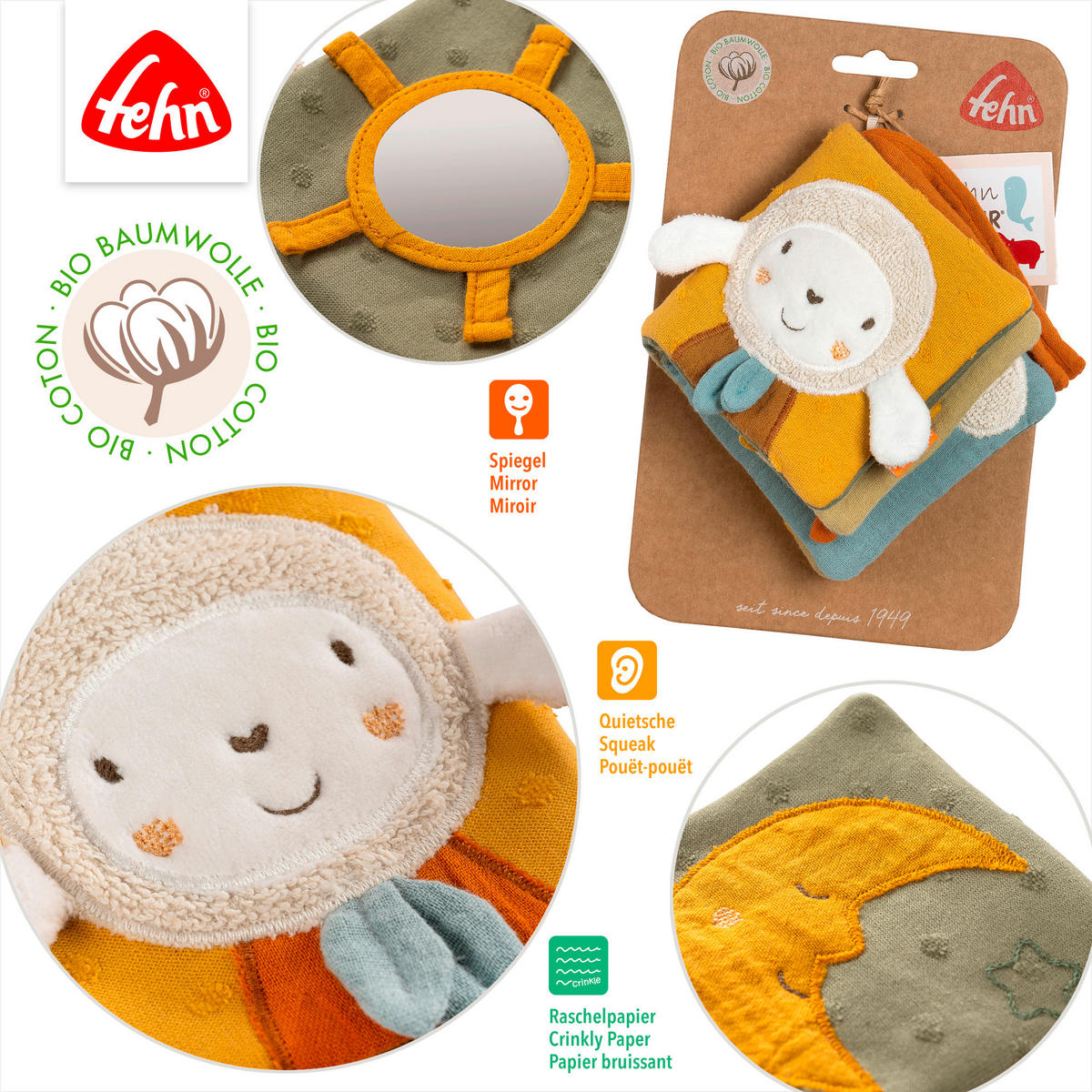 STOFFBUCH - Multicolor, Basics, Textil (12/12/3,6cm) - Fehn