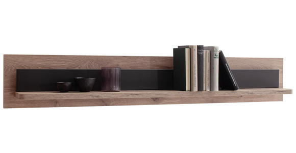 WANDBOARD 150/24/18 cm - Eiche dunkel/Anthrazit, KONVENTIONELL, Holzwerkstoff (150/24/18cm) - Cantus